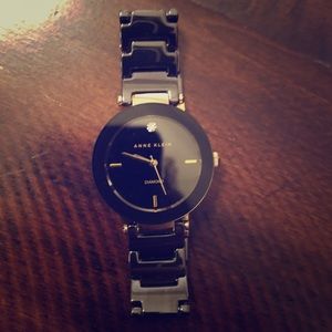 Anne Klein Black Ceramic Watch